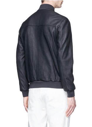 Back View - Click To Enlarge - COVERT - Leather bomber jacket