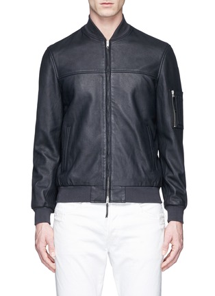 Main View - Click To Enlarge - COVERT - Leather bomber jacket