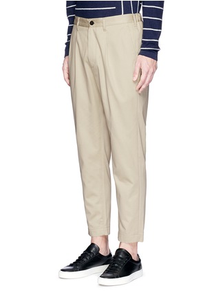 Front View - Click To Enlarge - COVERT - Elastic back cotton chinos