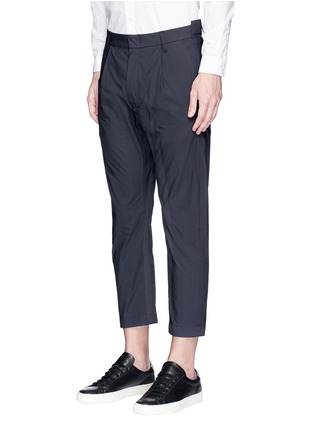 Front View - Click To Enlarge - COVERT - Pleated front cotton poplin chinos