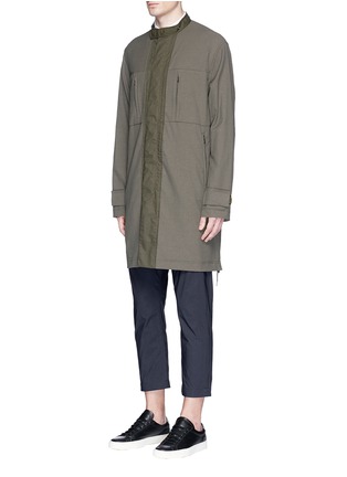 Detail View - Click To Enlarge - COVERT - Detachable hood long parka