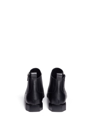 Back View - Click To Enlarge - SIGERSON MORRISON - 'Bambie' octagon heel leather Chelsea boots