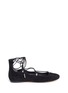 Main View - Click To Enlarge - SIGERSON MORRISON - Elias' lace-up suede flats