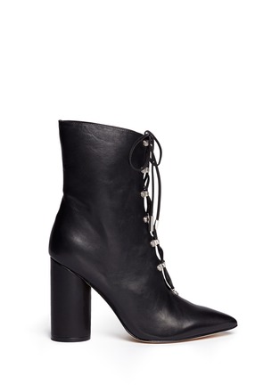 Main View - Click To Enlarge - SIGERSON MORRISON - 'Knight' lace-up leather boots