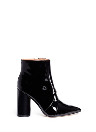 Main View - Click To Enlarge - SIGERSON MORRISON - 'Knox' point toe patent leather boots