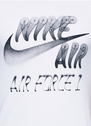 Detail View - Click To Enlarge - NIKE - 'Nike Air Force 1 Art' spray paint logo print T-shirt