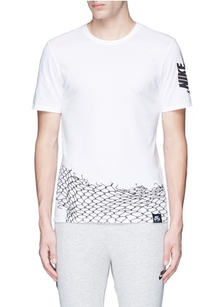 Main View - Click To Enlarge - NIKE - 'Nike Air Chain Fence' print T-shirt