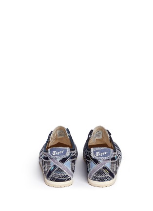 Back View - Click To Enlarge - ONITSUKA TIGER - 'Mexico 66' denim patchwork sneakers