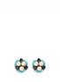 Main View - Click To Enlarge - MIRIAM HASKELL - Swarovski crystal glass pearl stud earrings