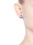 Figure View - Click To Enlarge - MIRIAM HASKELL - Swarovski crystal glass pearl stud earrings