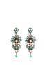 Main View - Click To Enlarge - MIRIAM HASKELL - Glass pearl Swarovski crystal drop earrings