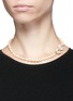 Figure View - Click To Enlarge - MIRIAM HASKELL - Filigree floral clasp Baroque pearl necklace