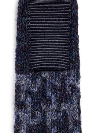 Detail View - Click To Enlarge - LARDINI - Houndstooth wool knit tie