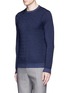 Front View - Click To Enlarge - LARDINI - Geometric knit sweater