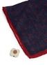 Detail View - Click To Enlarge - LARDINI - Floral print wool-silk pocket square