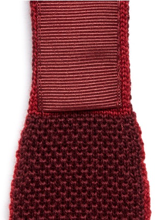 Detail View - Click To Enlarge - LARDINI - Textured wool knit tie