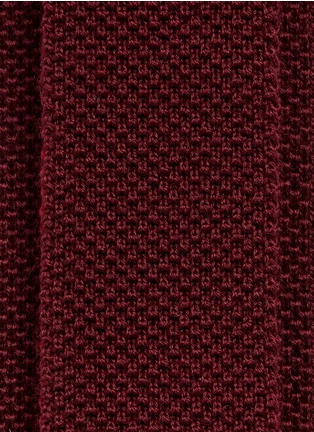  - LARDINI - Textured wool knit tie