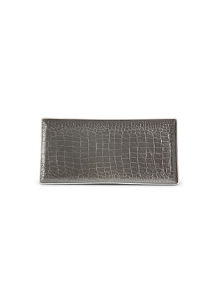 Main View - Click To Enlarge - L'OBJET - Crocodile rectangle tray