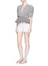 Figure View - Click To Enlarge - LILA.EUGENIE - Macramé lace shorts