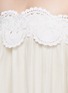 Detail View - Click To Enlarge - LILA.EUGENIE - Macramé lace cotton-silk maxi dress