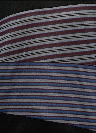 Detail View - Click To Enlarge - LANVIN - Stripe panel T-shirt