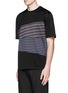 Front View - Click To Enlarge - LANVIN - Stripe panel T-shirt