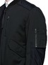 Detail View - Click To Enlarge - LANVIN - Leather patch padded bomber jacket