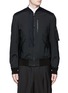 Main View - Click To Enlarge - LANVIN - Leather patch padded bomber jacket