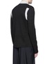 Back View - Click To Enlarge - LANVIN - Contrast panel wool-silk cardigan