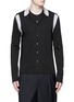 Main View - Click To Enlarge - LANVIN - Contrast panel wool-silk cardigan
