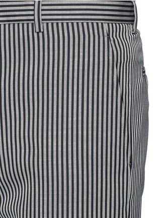 Detail View - Click To Enlarge - LANVIN - Stripe wool twill pants