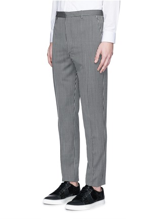 Front View - Click To Enlarge - LANVIN - Stripe wool twill pants