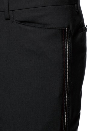 Detail View - Click To Enlarge - LANVIN - 'D8' stitch seam wool slim pants