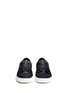 Front View - Click To Enlarge - LANVIN - Panelled mix leather suede sneakers