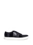 Main View - Click To Enlarge - LANVIN - Panelled mix leather suede sneakers