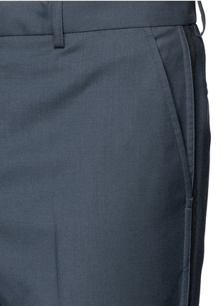 Detail View - Click To Enlarge - LANVIN - Raw edge side trim wool pants
