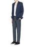 Figure View - Click To Enlarge - LANVIN - Raw edge side trim wool pants