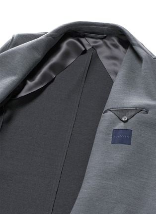  - LANVIN - Notch lapel double face silk-cotton jersey blazer