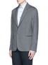 Front View - Click To Enlarge - LANVIN - Notch lapel double face silk-cotton jersey blazer