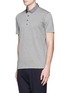 Front View - Click To Enlarge - LANVIN - Grosgrain collar polo shirt