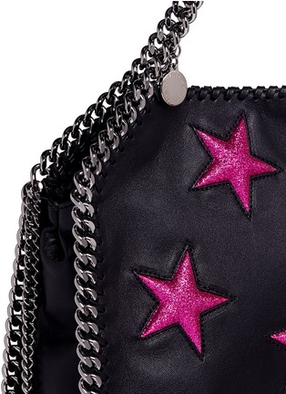Detail View - Click To Enlarge - STELLA MCCARTNEY - Falabella' mini star appliqué two-way chain tote