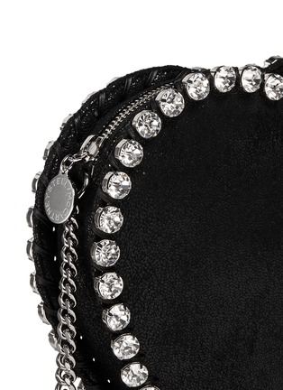 Detail View - Click To Enlarge - STELLA MCCARTNEY - 'Falabella' strass heart shape crossbody bag