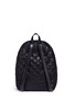 Back View - Click To Enlarge - STELLA MCCARTNEY - 'Falabella' quilted shaggy deer chain backpack