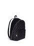 Front View - Click To Enlarge - STELLA MCCARTNEY - 'Falabella' quilted shaggy deer chain backpack