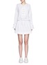 Main View - Click To Enlarge - ALEXANDER MCQUEEN - Lace up cotton poplin tunic dress