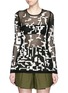 Main View - Click To Enlarge - ALEXANDER MCQUEEN - Punk camouflage intarsia sweater