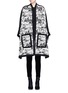 Main View - Click To Enlarge - ALEXANDER MCQUEEN - Camouflage intarsia knit cape jacket