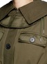 Detail View - Click To Enlarge - ALEXANDER MCQUEEN - Drawstring waist patchwork canvas cargo jacket