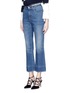 Front View - Click To Enlarge - ALEXANDER MCQUEEN - Vintage wash cropped flare jeans