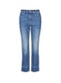 Main View - Click To Enlarge - ALEXANDER MCQUEEN - Vintage wash cropped flare jeans